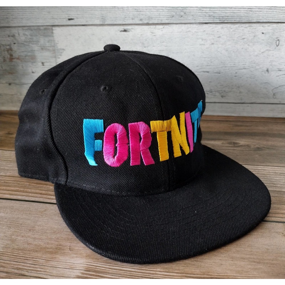 Leader Loga Fortnite Multi-Color Flat Brim SnapBack Hat! Very Rare!